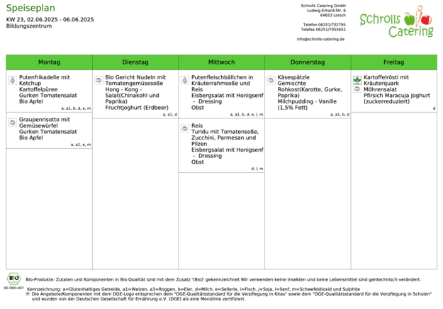 Speiseplan 02.-06.06.2025