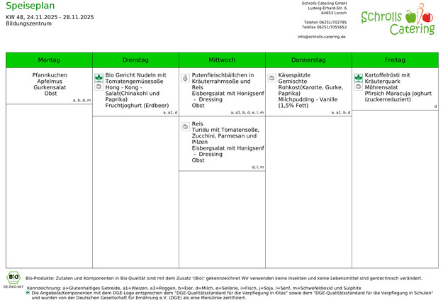Speiseplan 24.-28.11.2025 Speiseplan 24.-28.11.2025