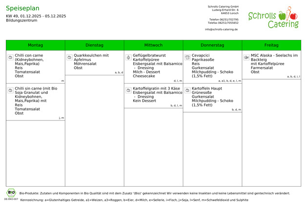 Speiseplan 01.-05.12.2025 Speiseplan 01.-05.12.2025